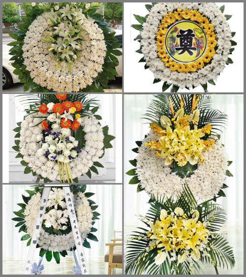 福建福州长乐市吴航街道十洋村花圈速递